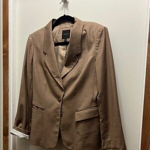 NWOT Women’s Brown Tailored Blazer - Classic Single-Breasted Jacket